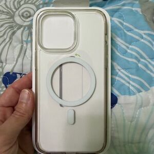 White Phone Case with Ring Holder